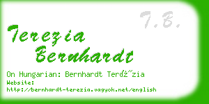 terezia bernhardt business card